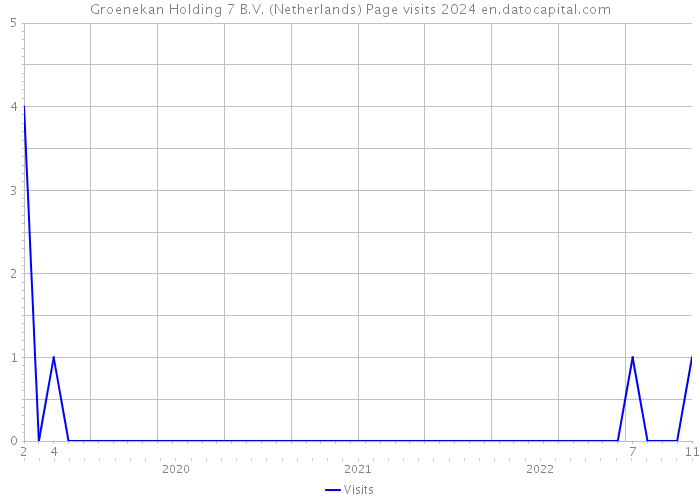 Groenekan Holding 7 B.V. (Netherlands) Page visits 2024 
