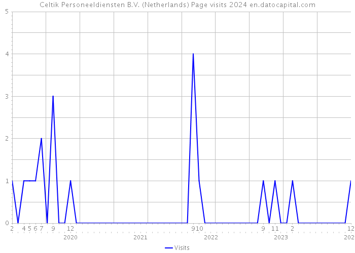 Celtik Personeeldiensten B.V. (Netherlands) Page visits 2024 