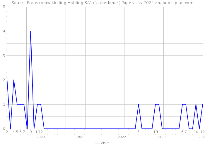 Square Projectontwikkeling Holding B.V. (Netherlands) Page visits 2024 