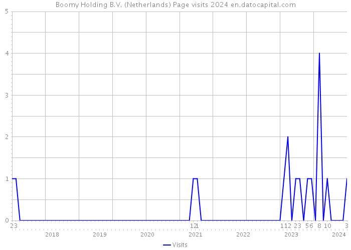Boomy Holding B.V. (Netherlands) Page visits 2024 