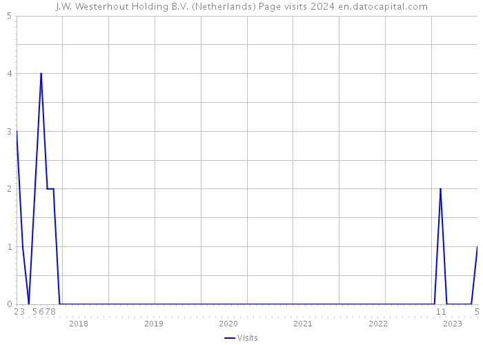 J.W. Westerhout Holding B.V. (Netherlands) Page visits 2024 