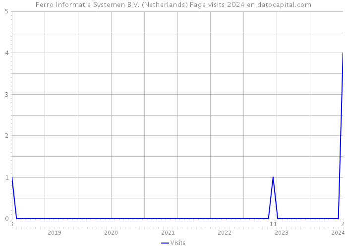 Ferro Informatie Systemen B.V. (Netherlands) Page visits 2024 