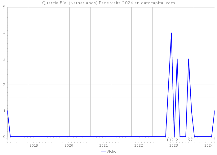 Quercia B.V. (Netherlands) Page visits 2024 