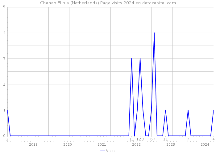 Chanan Elituv (Netherlands) Page visits 2024 