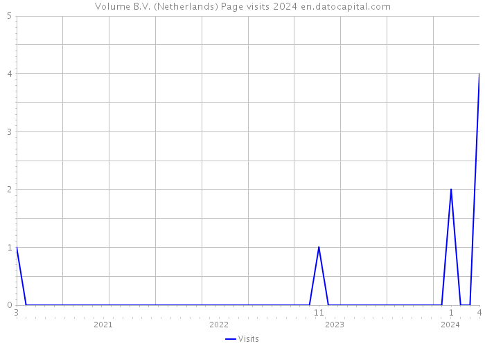 Volume B.V. (Netherlands) Page visits 2024 
