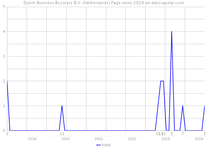 Dutch Business Boosters B.V. (Netherlands) Page visits 2024 