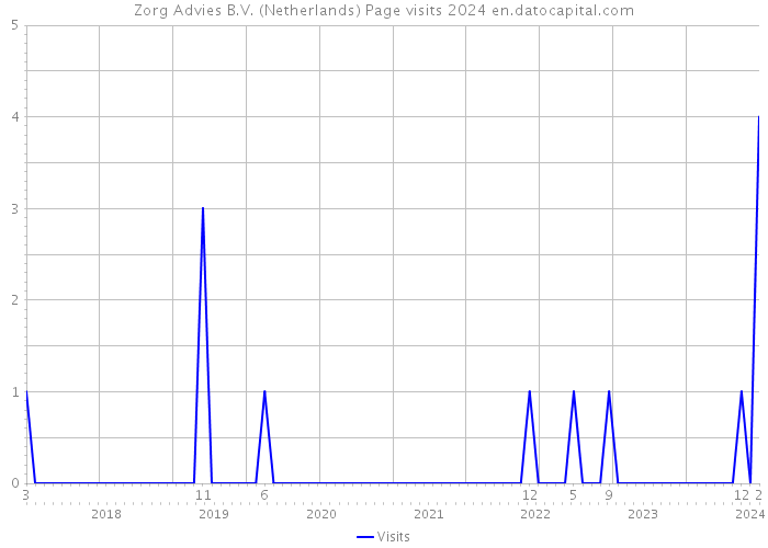Zorg Advies B.V. (Netherlands) Page visits 2024 