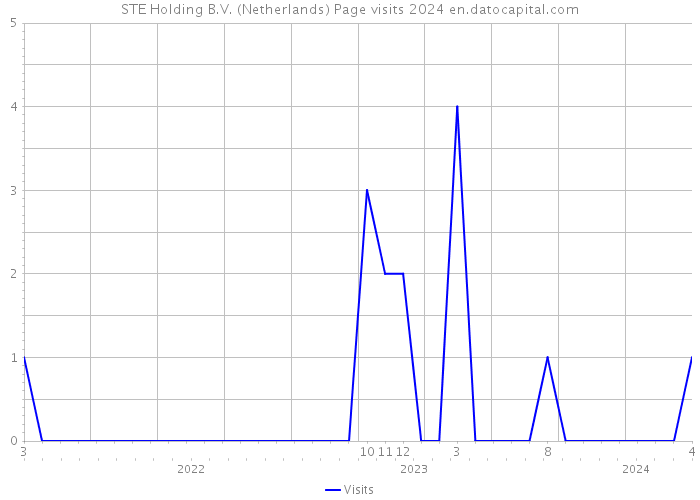 STE Holding B.V. (Netherlands) Page visits 2024 