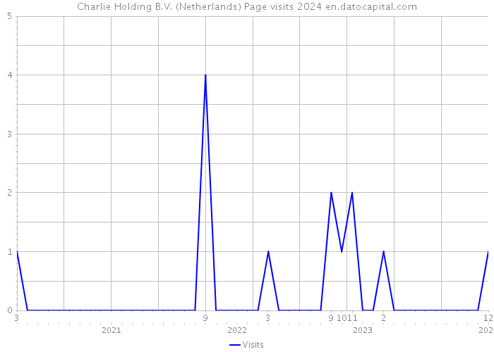 Charlie Holding B.V. (Netherlands) Page visits 2024 