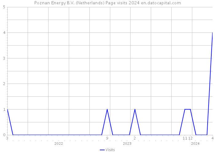 Poznan Energy B.V. (Netherlands) Page visits 2024 