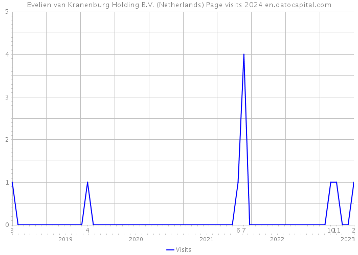 Evelien van Kranenburg Holding B.V. (Netherlands) Page visits 2024 
