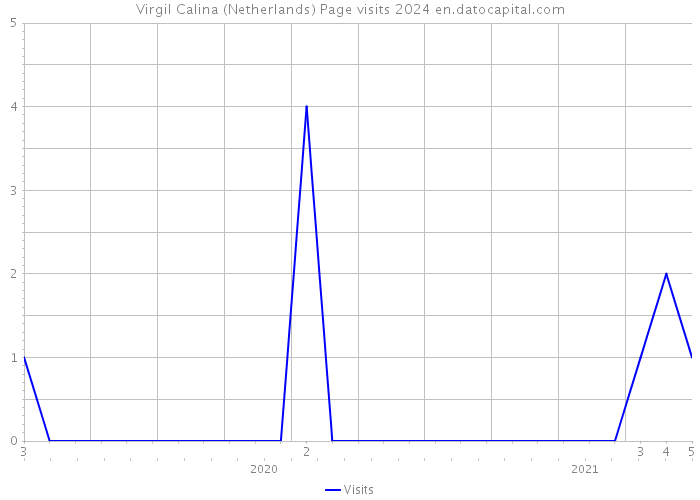 Virgil Calina (Netherlands) Page visits 2024 