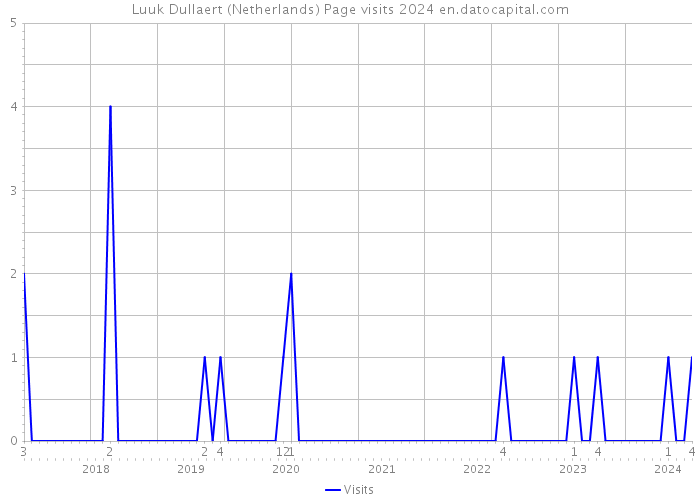 Luuk Dullaert (Netherlands) Page visits 2024 
