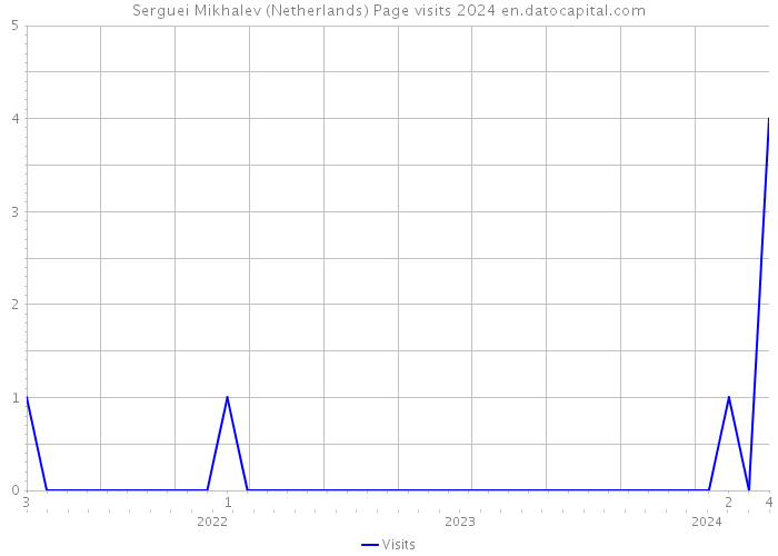 Serguei Mikhalev (Netherlands) Page visits 2024 