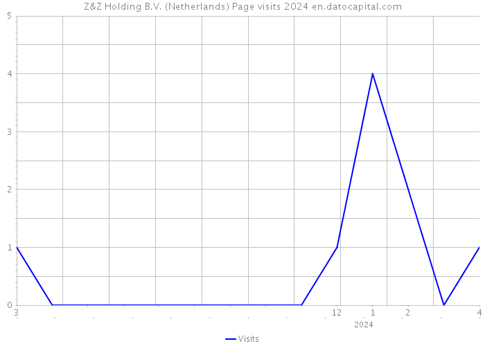 Z&Z Holding B.V. (Netherlands) Page visits 2024 