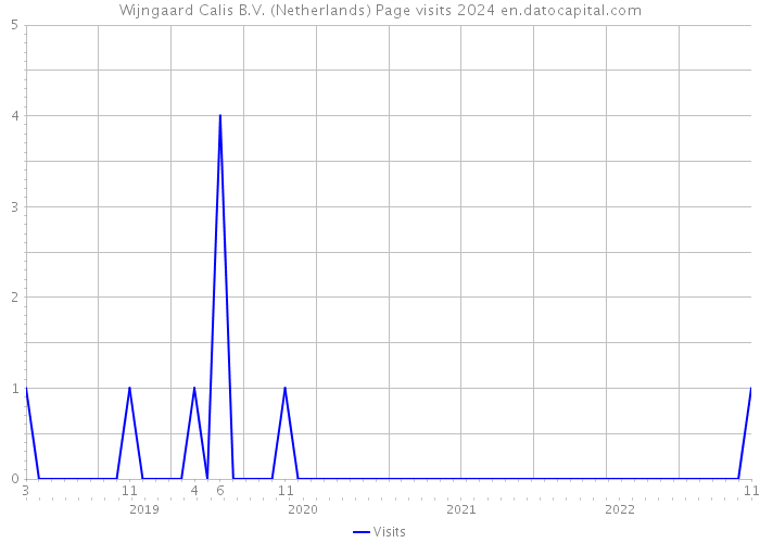 Wijngaard Calis B.V. (Netherlands) Page visits 2024 