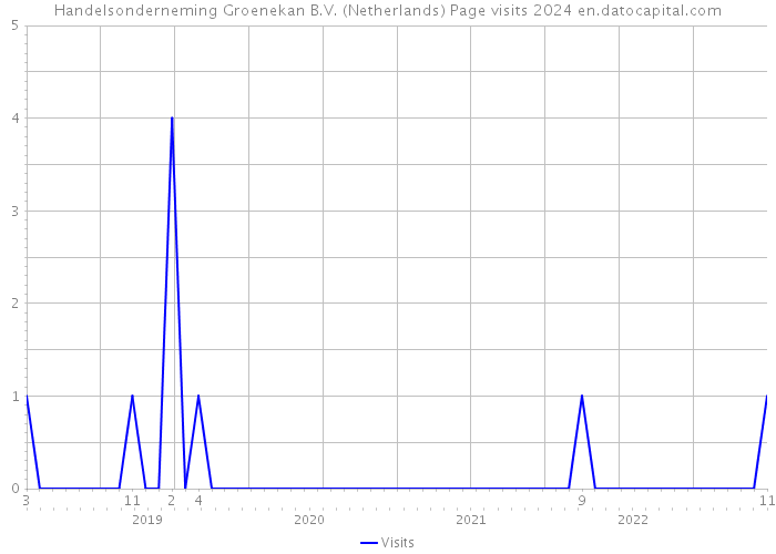 Handelsonderneming Groenekan B.V. (Netherlands) Page visits 2024 