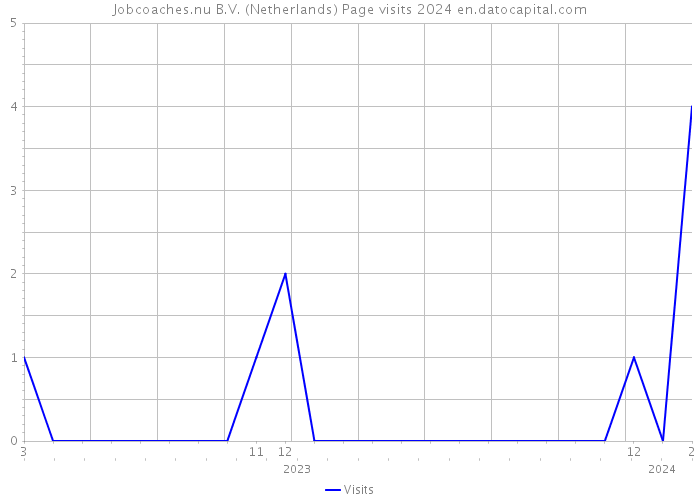 Jobcoaches.nu B.V. (Netherlands) Page visits 2024 