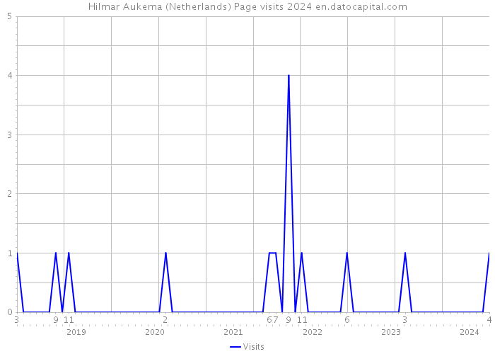Hilmar Aukema (Netherlands) Page visits 2024 