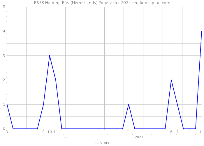 B&SB Holding B.V. (Netherlands) Page visits 2024 