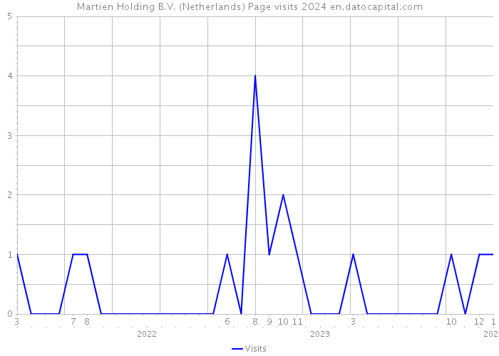 Martien Holding B.V. (Netherlands) Page visits 2024 