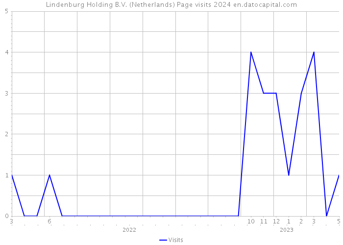 Lindenburg Holding B.V. (Netherlands) Page visits 2024 