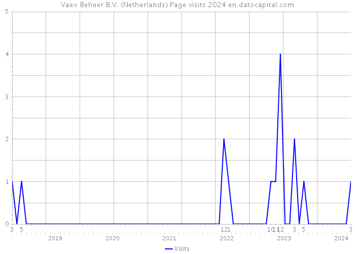 Vaex Beheer B.V. (Netherlands) Page visits 2024 
