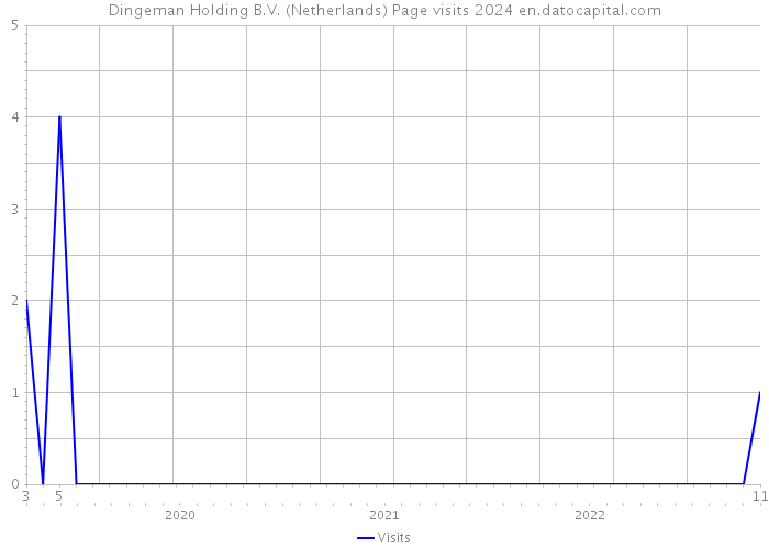Dingeman Holding B.V. (Netherlands) Page visits 2024 
