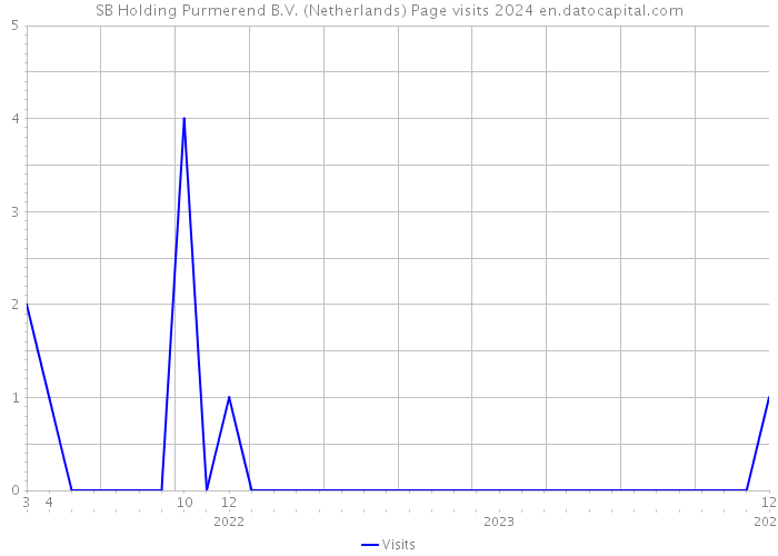 SB Holding Purmerend B.V. (Netherlands) Page visits 2024 