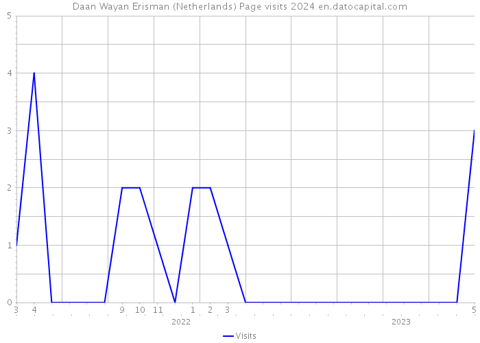Daan Wayan Erisman (Netherlands) Page visits 2024 