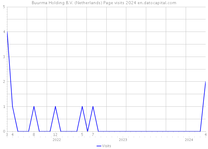 Buurma Holding B.V. (Netherlands) Page visits 2024 