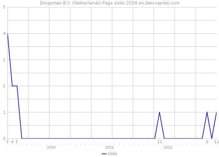 Dingeman B.V. (Netherlands) Page visits 2024 