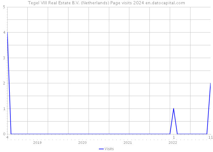 Tegel VIII Real Estate B.V. (Netherlands) Page visits 2024 