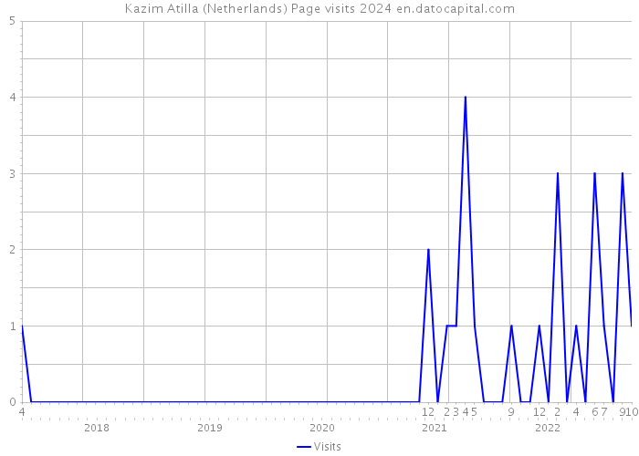 Kazim Atilla (Netherlands) Page visits 2024 