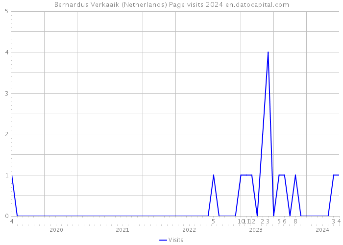 Bernardus Verkaaik (Netherlands) Page visits 2024 