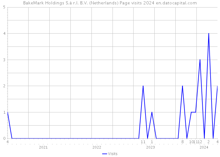 BakeMark Holdings S.à r.l. B.V. (Netherlands) Page visits 2024 