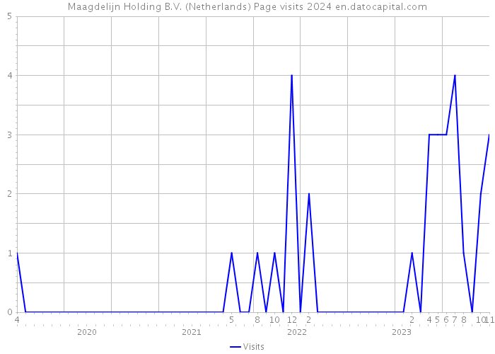 Maagdelijn Holding B.V. (Netherlands) Page visits 2024 