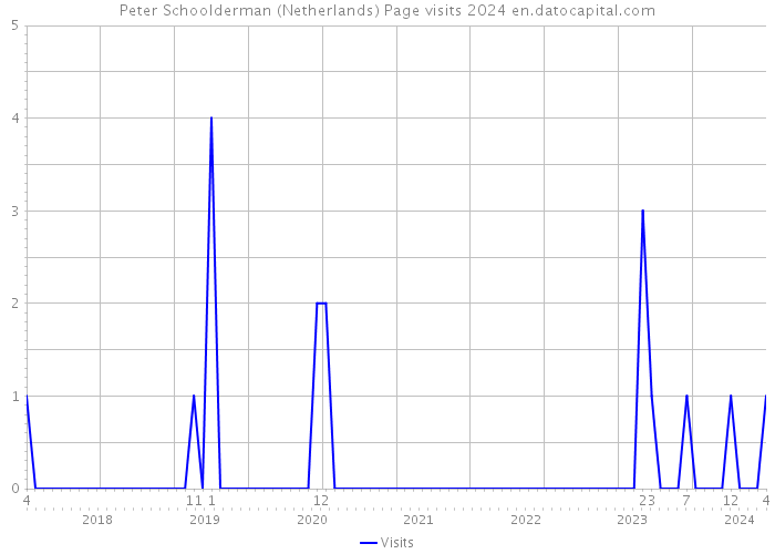 Peter Schoolderman (Netherlands) Page visits 2024 