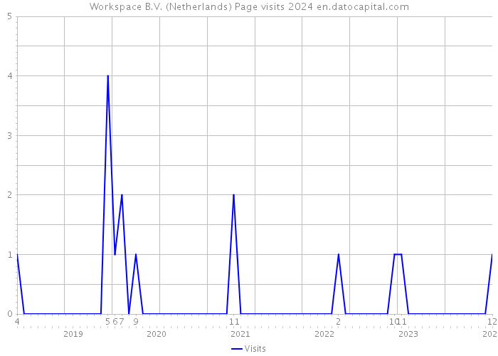 Workspace B.V. (Netherlands) Page visits 2024 