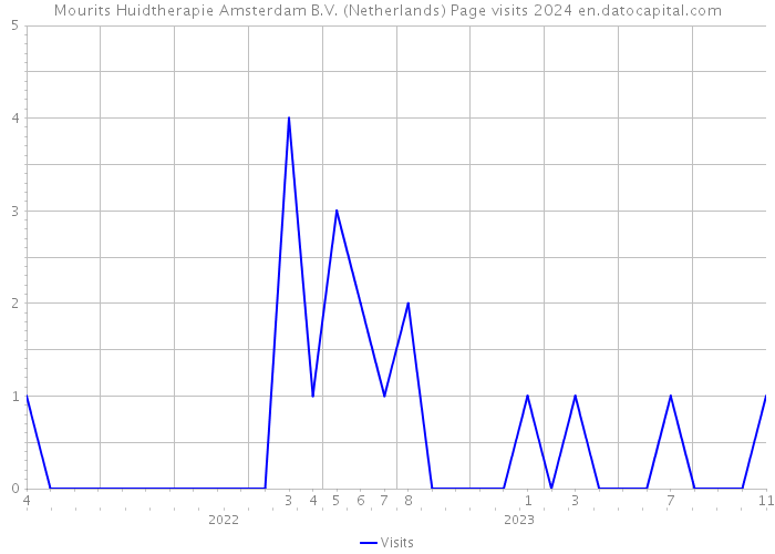 Mourits Huidtherapie Amsterdam B.V. (Netherlands) Page visits 2024 