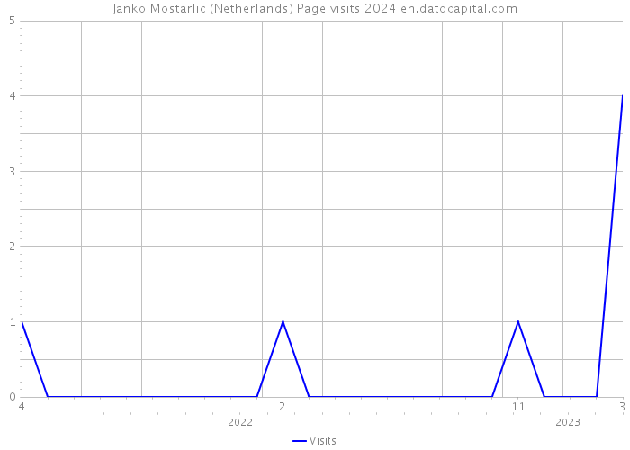 Janko Mostarlic (Netherlands) Page visits 2024 