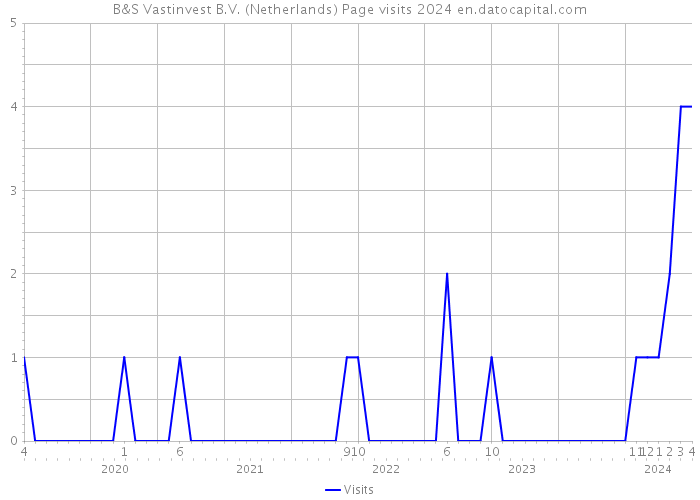 B&S Vastinvest B.V. (Netherlands) Page visits 2024 