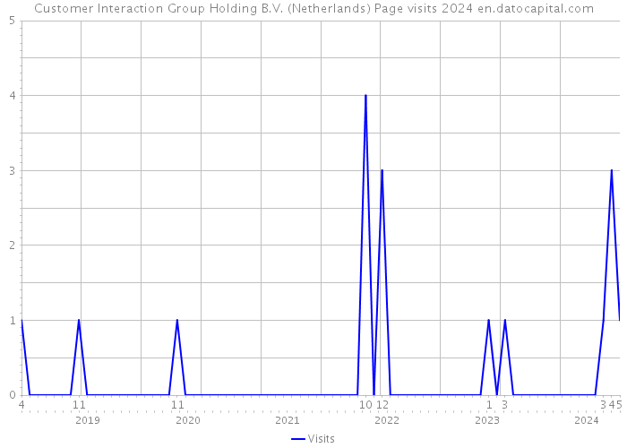 Customer Interaction Group Holding B.V. (Netherlands) Page visits 2024 