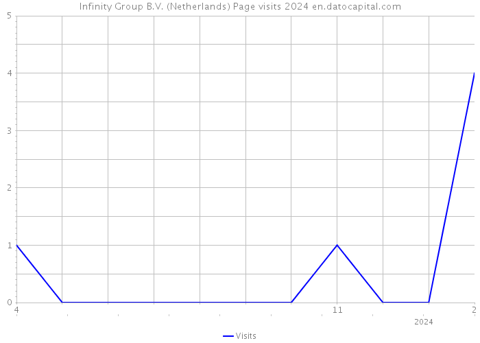 Infinity Group B.V. (Netherlands) Page visits 2024 