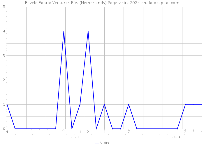 Favela Fabric Ventures B.V. (Netherlands) Page visits 2024 