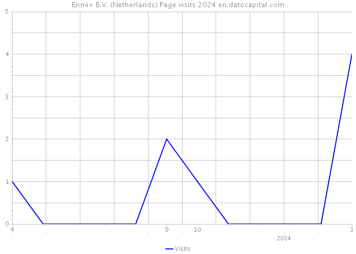 Ennex B.V. (Netherlands) Page visits 2024 