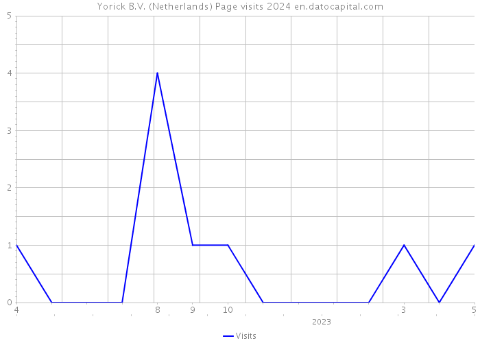 Yorick B.V. (Netherlands) Page visits 2024 