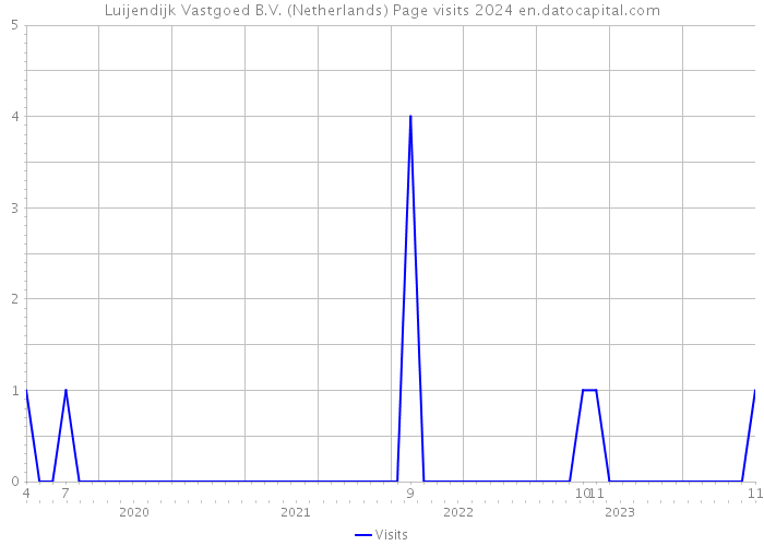 Luijendijk Vastgoed B.V. (Netherlands) Page visits 2024 