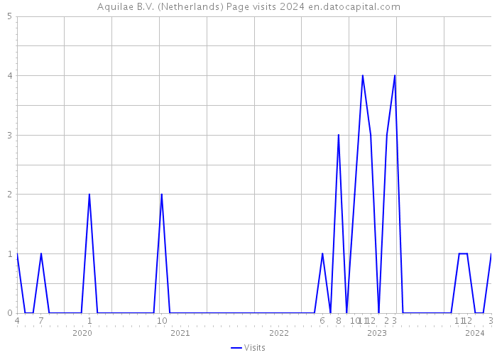Aquilae B.V. (Netherlands) Page visits 2024 