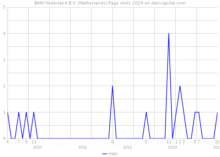 BAM Nederland B.V. (Netherlands) Page visits 2024 